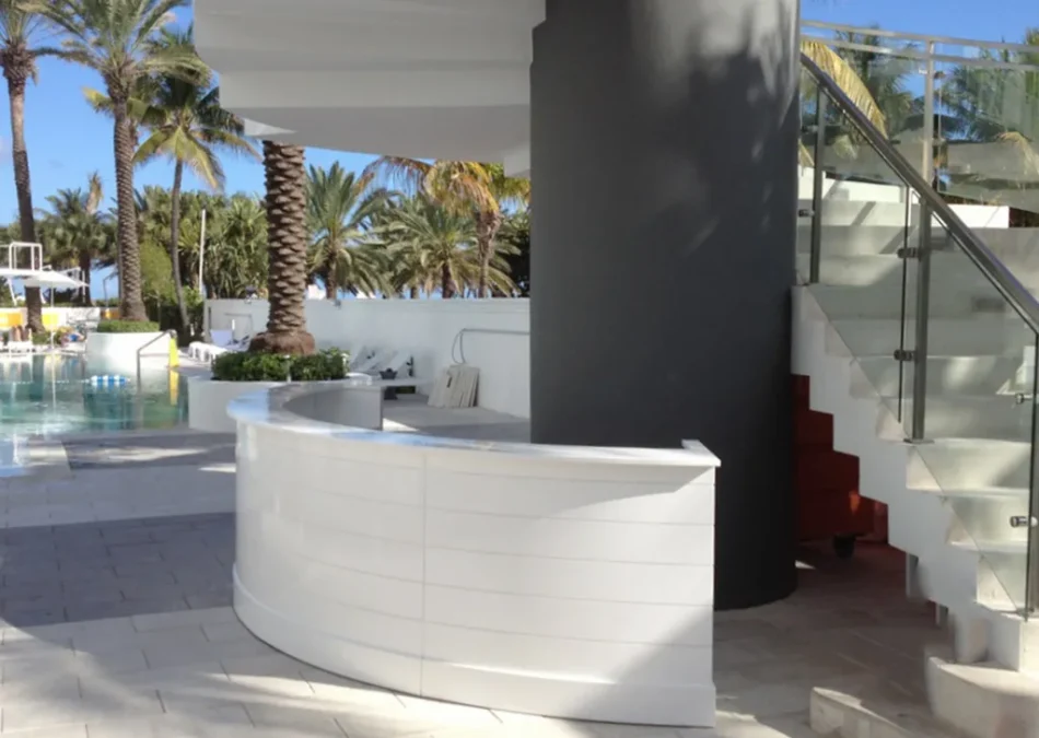 Outdoor Reception Desk